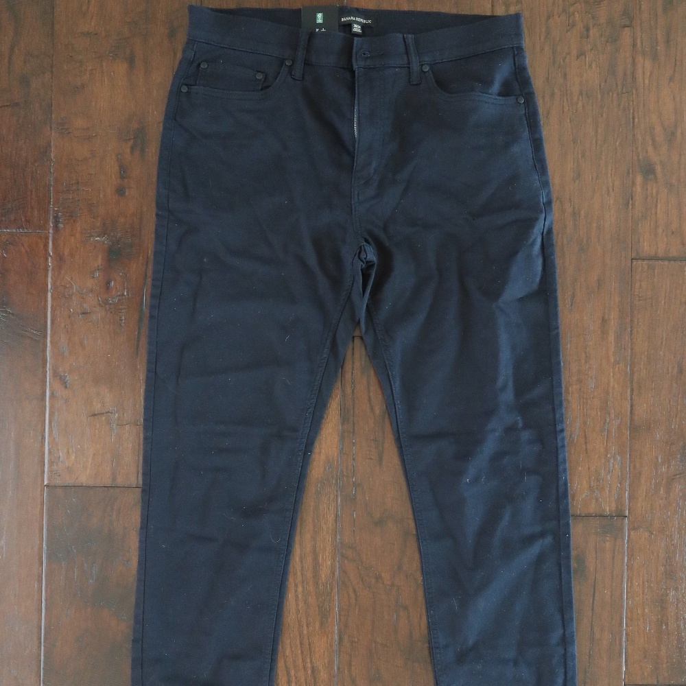 Banana Republic Black Jeans – Men’s Size 36×34, Classic Slim Fit